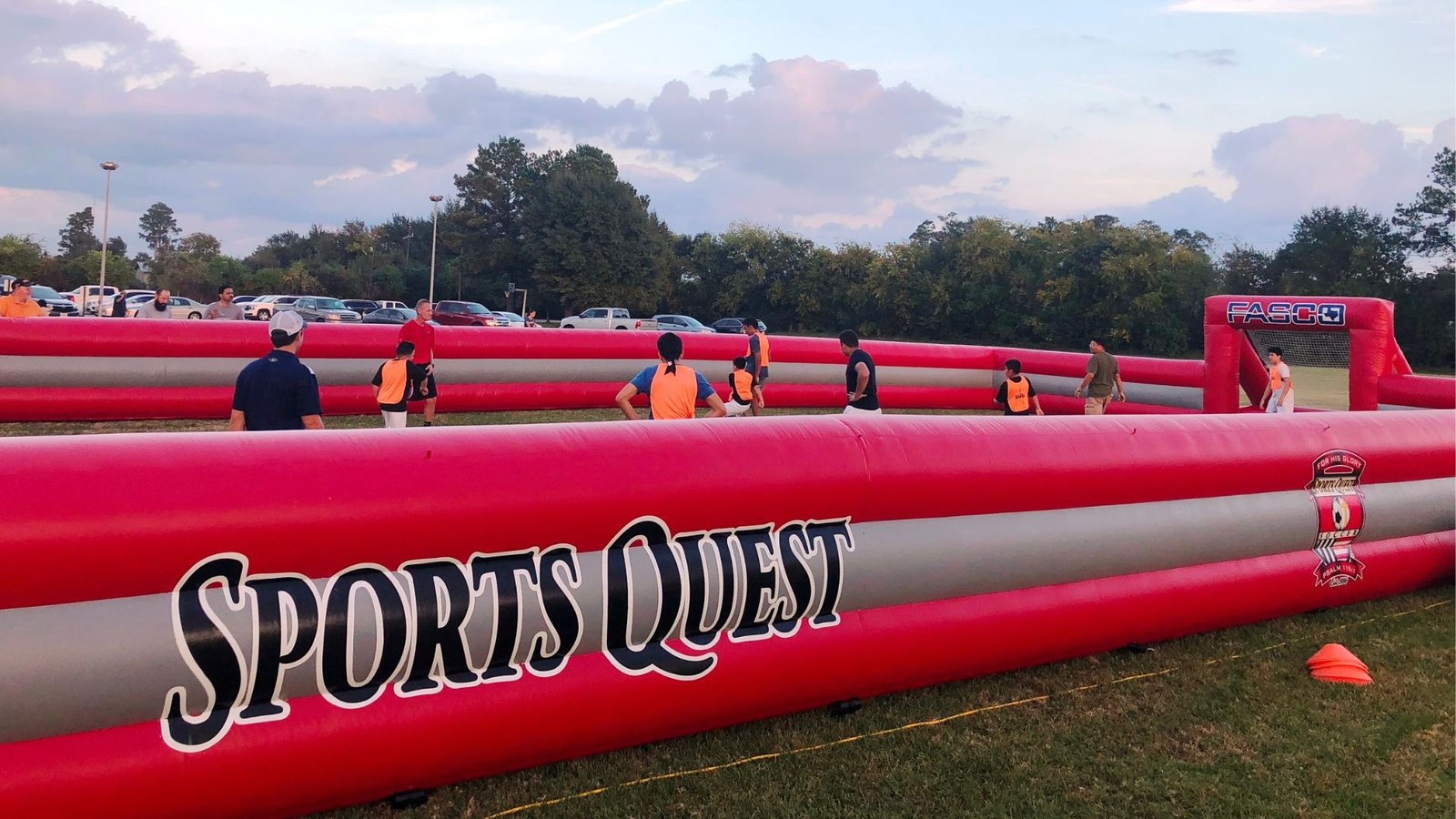 inflatable soccer field